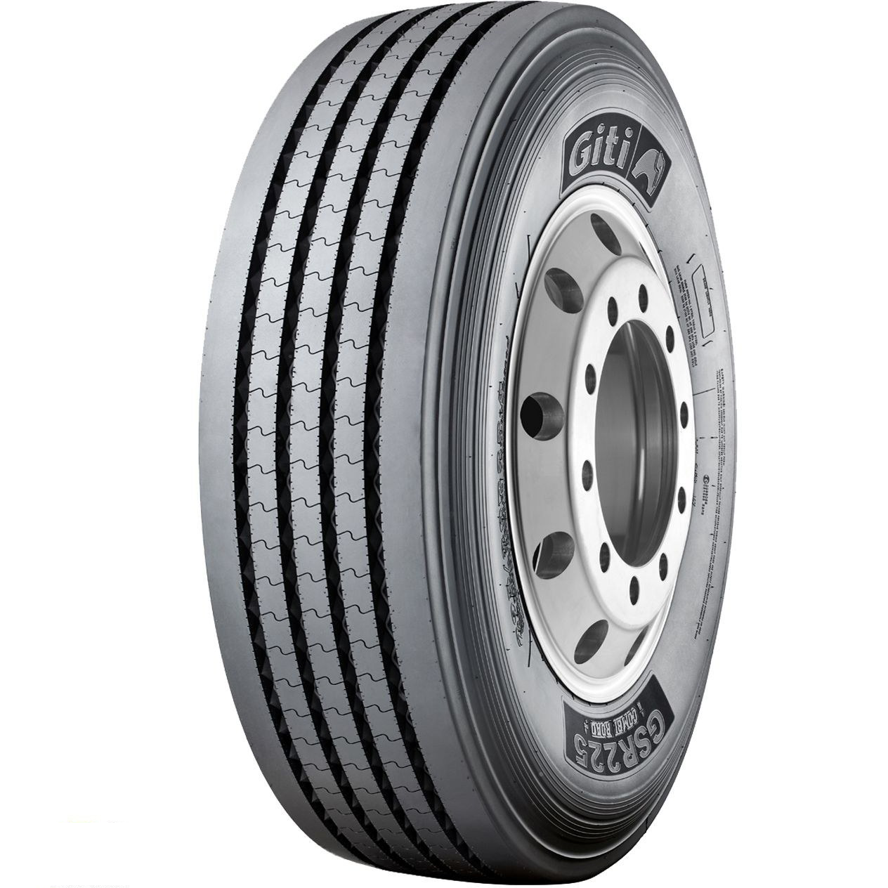 لاستیک جیتی/GITI سایز 315/80R22.5 گل جلو گل GSR225