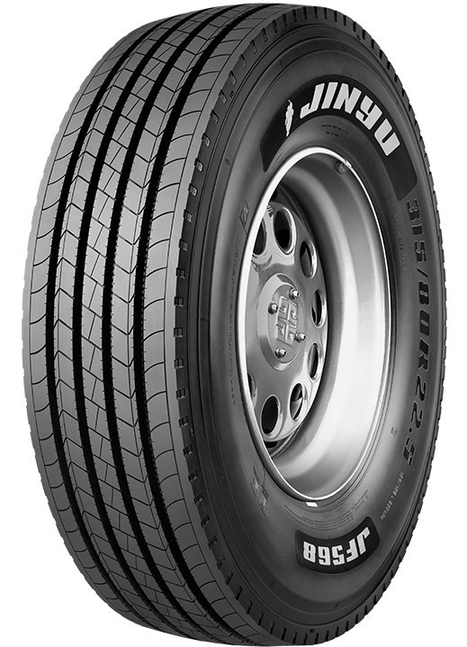لاستیک جینیو/JINYU سایز 315/80R22.5 گل JF568 فرمان (یک جفت)
