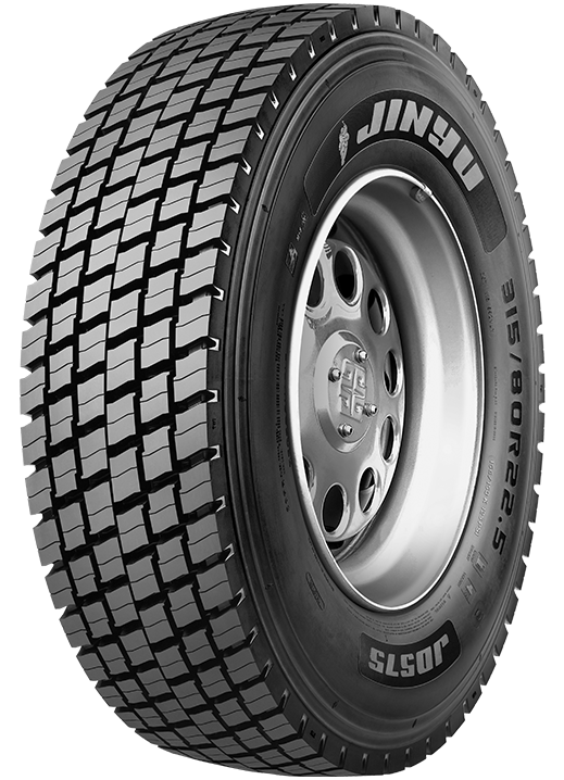 لاستیک جینیو/JINYU سایز 315/80R22.5 گل JD575 محور عقب (یک جفت)